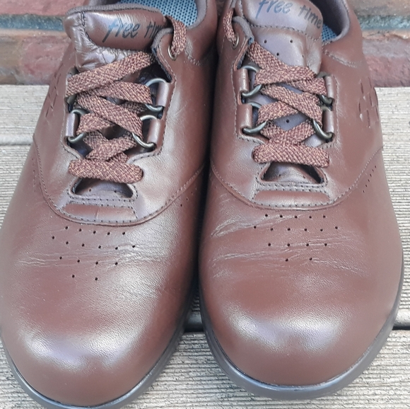 SAS Women's Free Time Walking Shoes - Size 7 1/2 W Comfort Genuine Leather Shoes - Picture 7 of 12